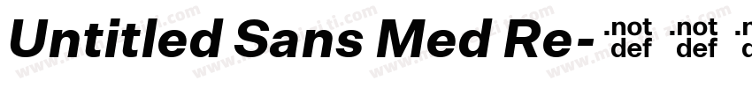 Untitled Sans Med Re字体转换
